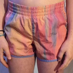 Patterned athletic shorts